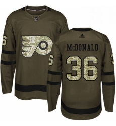 Mens Adidas Philadelphia Flyers 36 Colin McDonald Premier Green Salute to Service NHL Jersey Mens Adidas Philadelphia Flyers 36 Colin McDonald Premier Green Salute to Service NHL Jersey