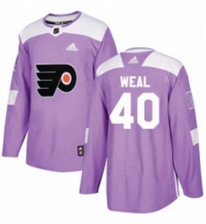 Mens Adidas Philadelphia Flyers 40 Jordan Weal Authentic Purple Fights Cancer Practice NHL Jersey Mens Adidas Philadelphia Flyers 40 Jordan Weal Authentic Purple Fights Cancer Practice NHL Jersey