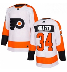 Womens Adidas Philadelphia Flyers 34 Petr Mrazek Authentic White Away NHL Jersey Womens Adidas Philadelphia Flyers 34 Petr Mrazek Authentic White Away NHL Jersey