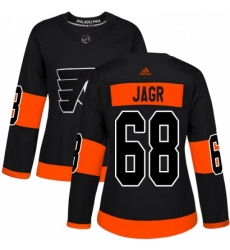 Womens Adidas Philadelphia Flyers 68 Jaromir Jagr Premier Black Alternate NHL Jersey Womens Adidas Philadelphia Flyers 68 Jaromir Jagr Premier Black Alternate NHL Jersey