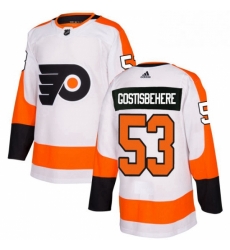 Youth Adidas Philadelphia Flyers 53 Shayne Gostisbehere Authentic White Away NHL Jersey Youth Adidas Philadelphia Flyers 53 Shayne Gostisbehere Authentic White Away NHL Jersey