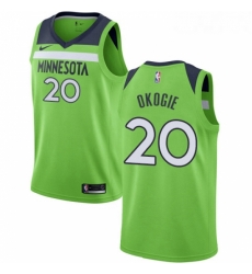 Youth Nike Minnesota Timberwolves 20 Josh Okogie Swingman Green NBA Jersey Statement Edition Youth Nike Minnesota Timberwolves 20 Josh Okogie Swingman Green NBA Jersey Statement Edition