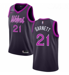 Youth Nike Minnesota Timberwolves 21 Kevin Garnett Swingman Purple NBA Jersey City Edition Youth Nike Minnesota Timberwolves 21 Kevin Garnett Swingman Purple NBA Jersey City Edition