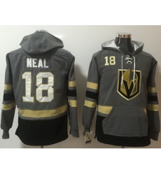 Men Vegas Golden Knights 18 James Neal Grey Name 26 Number Pullover NHL Hoodie Men Vegas Golden Knights 18 James Neal Grey Name 26 Number Pullover NHL Hoodie