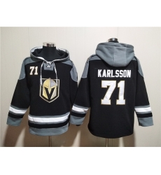 Men Vegas Golden Knights 71 William Karlsson Black Ageless Must Have Lace Up Pullover Hoodie Men Vegas Golden Knights 71 William Karlsson Black Ageless Must Have Lace Up Pullover Hoodie