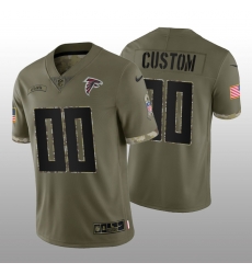 Men Women Youth Atlanta Falcons ACTIVE PLAYER Custom Olive 2022 Salute To Service Limited Stitched Jersey Men Women Youth Atlanta Falcons ACTIVE PLAYER Custom Olive 2022 Salute To Service Limited Stitched Jersey