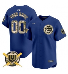 Men Women Youth Chicago Cubs Active Player Custom Royal Armed Forces Day Vapor Limited Stitche Baseball Jersey