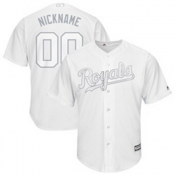Men Women Youth Toddler All Size Kansas City Royals Majestic 2019 Players Weekend Cool Base Roster Custom White Jersey