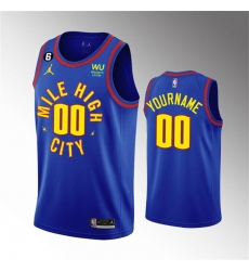 Men Women Youth Denver Nuggets Active Custom Blue Memorial Patch 2022 23 Statement Edition With NO 6 Patch Stitched Jersey Men Women Youth Denver Nuggets Active Custom Blue Memorial Patch 2022 23 Statement Edition With NO 6 Patch Stitched Jersey
