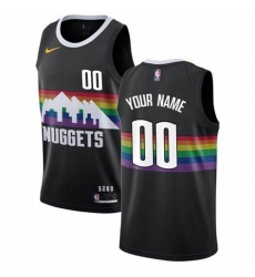 Men Women Youth Toddler Denver Nuggets Black Rainbow Custom Nike NBA Stitched Jersey Men Women Youth Toddler Denver Nuggets Black Rainbow Custom Nike NBA Stitched Jersey