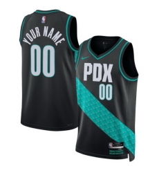 Portland Trail Blazers Nike Unisex 2025 2026 City Edition Swingman Custom Jersey Black