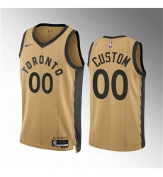 Men Women youth Toronto Raptors Active Player Custom Gold 2023 24 City Edition Stitched Basketball Jersey Men Women youth Toronto Raptors Active Player Custom Gold 2023 24 City Edition Stitched Basketball Jersey