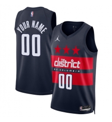 Men Washington Wizards Active Player Custom Navy 2024 25 Statement Edition Stitched Basketball Jersey Men Washington Wizards Active Player Custom Navy 2024 25 Statement Edition Stitched Basketball Jersey
