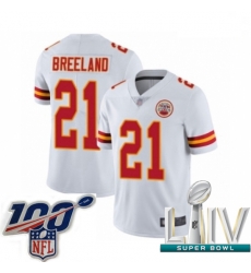 2020 Super Bowl LIV Men Kansas City Chiefs #21 Bashaud Breeland White Vapor Untouchable Limited Player Football Jersey 2020 Super Bowl LIV Men Kansas City Chiefs #21 Bashaud Breeland White Vapor Untouchable Limited Player Football Jersey