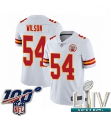 2020 Super Bowl LIV Men Kansas City Chiefs #54 Damien Wilson White Vapor Untouchable Limited Player Football Jersey 2020 Super Bowl LIV Men Kansas City Chiefs #54 Damien Wilson White Vapor Untouchable Limited Player Football Jersey