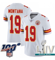 2020 Super Bowl LIV Men Nike Kansas City Chiefs #19 Joe Montana White Vapor Untouchable Limited Player NFL Jersey 2020 Super Bowl LIV Men Nike Kansas City Chiefs #19 Joe Montana White Vapor Untouchable Limited Player NFL Jersey