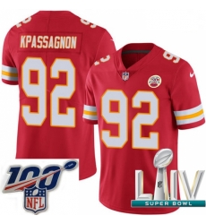 2020 Super Bowl LIV Men Nike Kansas City Chiefs #92 Tanoh Kpassagnon Red Team Color Vapor Untouchable Limited Player NFL Jersey 2020 Super Bowl LIV Men Nike Kansas City Chiefs #92 Tanoh Kpassagnon Red Team Color Vapor Untouchable Limited Player NFL Jersey