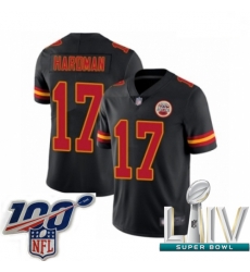 2020 Super Bowl LIV Youth Kansas City Chiefs #17 Mecole Hardman Limited Black Rush Vapor Untouchable Football Jersey 2020 Super Bowl LIV Youth Kansas City Chiefs #17 Mecole Hardman Limited Black Rush Vapor Untouchable Football Jersey