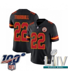 2020 Super Bowl LIV Youth Kansas City Chiefs #22 Juan Thornhill Limited Black Rush Vapor Untouchable Football Jersey 2020 Super Bowl LIV Youth Kansas City Chiefs #22 Juan Thornhill Limited Black Rush Vapor Untouchable Football Jersey
