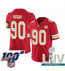 2020 Super Bowl LIV Youth Kansas City Chiefs #90 Emmanuel Ogbah Red Team Color Vapor Untouchable Limited Player Football Jersey 2020 Super Bowl LIV Youth Kansas City Chiefs #90 Emmanuel Ogbah Red Team Color Vapor Untouchable Limited Player Football Jersey