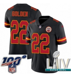 2020 Super Bowl LIV Youth Nike Kansas City Chiefs #22 Robert Golden Limited Black Rush Vapor Untouchable NFL Jersey 2020 Super Bowl LIV Youth Nike Kansas City Chiefs #22 Robert Golden Limited Black Rush Vapor Untouchable NFL Jersey