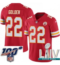 2020 Super Bowl LIV Youth Nike Kansas City Chiefs #22 Robert Golden Red Team Color Vapor Untouchable Limited Player NFL Jersey 2020 Super Bowl LIV Youth Nike Kansas City Chiefs #22 Robert Golden Red Team Color Vapor Untouchable Limited Player NFL Jersey