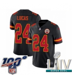 2020 Super Bowl LIV Youth Nike Kansas City Chiefs #24 Jordan Lucas Limited Black Rush Vapor Untouchable NFL Jersey 2020 Super Bowl LIV Youth Nike Kansas City Chiefs #24 Jordan Lucas Limited Black Rush Vapor Untouchable NFL Jersey
