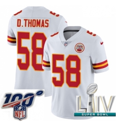 2020 Super Bowl LIV Youth Nike Kansas City Chiefs #58 Derrick Thomas White Vapor Untouchable Limited Player NFL Jersey 2020 Super Bowl LIV Youth Nike Kansas City Chiefs #58 Derrick Thomas White Vapor Untouchable Limited Player NFL Jersey