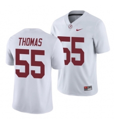 Alabama Crimson Tide Derrick Thomas White College Football Men's Game Jersey Alabama Crimson Tide Derrick Thomas White College Football Men's Game Jersey