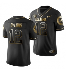 Alabama Crimson Tide Skyer Delong Black Golden Edition Men'S Jersey Alabama Crimson Tide Skyer Delong Black Golden Edition Men'S Jersey