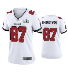 Women Rob Gronkowski Buccaneers White Super Bowl Lv Game Jersey Women Rob Gronkowski Buccaneers White Super Bowl Lv Game Jersey