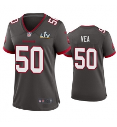 Women Vita Vea Buccaneers Pewter Super Bowl Lv Game Jersey Women Vita Vea Buccaneers Pewter Super Bowl Lv Game Jersey