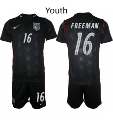 USA FIFA World Cup 2026 Navy Blue Soccer Jersey Alex Freeman #16 USA FIFA World Cup 2026 Navy Blue Soccer Jersey Alex Freeman #16