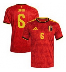 Men 6Amadou Onana Belgium Jersey   3