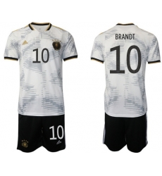GERMANY 2022 World Cup Soccer Jersey #10 BRANDT GERMANY 2022 World Cup Soccer Jersey #10 BRANDT
