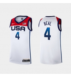 Men's USA Team Bradley Beal Home White 2021 Tokyo Olympics Jersey II Men's USA Team Bradley Beal Home White 2021 Tokyo Olympics Jersey II