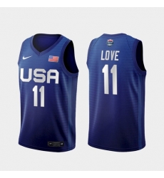 Men's USA Team Kevin Love Away Blue 2021 Tokyo Olympics Jersey Men's USA Team Kevin Love Away Blue 2021 Tokyo Olympics Jersey