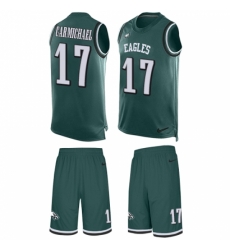 Men's Nike Philadelphia Eagles #17 Harold Carmichael Limited Midnight Green Tank Top Suit NFL Jersey Men's Nike Philadelphia Eagles #17 Harold Carmichael Limited Midnight Green Tank Top Suit NFL Jersey