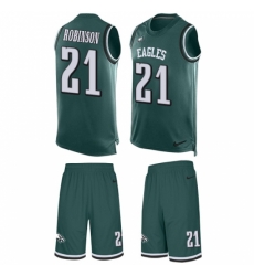 Men's Nike Philadelphia Eagles #21 Patrick Robinson Limited Midnight Green Tank Top Suit NFL Jersey Men's Nike Philadelphia Eagles #21 Patrick Robinson Limited Midnight Green Tank Top Suit NFL Jersey