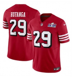 Youth San Francisco 49ers 29 Talanoa Hufanga New Red 2023 F U S E Stitched Football 2024 Super Bowl LVIII Jersey Youth San Francisco 49ers 29 Talanoa Hufanga New Red 2023 F U S E Stitched Football 2024 Super Bowl LVIII Jersey