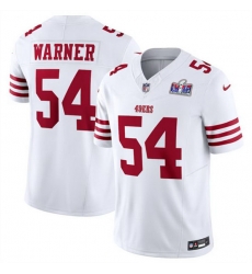 Youth San Francisco 49ers 54 Fred Warner White 2023 F U S E Vapor Untouchable Limited Stitched Football 2024 Super Bowl LVIII Jersey Youth San Francisco 49ers 54 Fred Warner White 2023 F U S E Vapor Untouchable Limited Stitched Football 2024 Super Bowl LVIII Jersey