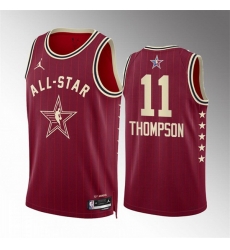 Men 2024 All Star 11 Klay Thompson Crimson Stitched Basketball Jersey Men 2024 All Star 11 Klay Thompson Crimson Stitched Basketball Jersey