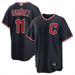 Men Cleveland Guardians 11 Jos E9 Ram EDrez Navy 2025 Alternate Limited Stitched Baseball Jersey
