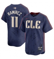Men Cleveland Guardians 11 Jose Ramirez Navy 2024 City Connect Limited Stitched Baseball Jersey Men Cleveland Guardians 11 Jose Ramirez Navy 2024 City Connect Limited Stitched Baseball Jersey