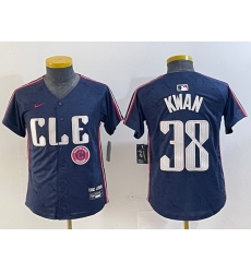 Youth Cleveland Guardians 38 Steven Kwan Navy 2024 City Connect Limited Stitched Baseball Jersey 4 Youth Cleveland Guardians 38 Steven Kwan Navy 2024 City Connect Limited Stitched Baseball Jersey 4