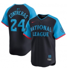 Men National League 24 William Contreras Navy 2024 All Star Limited Stitched Baseball Jersey Men National League 24 William Contreras Navy 2024 All Star Limited Stitched Baseball Jersey