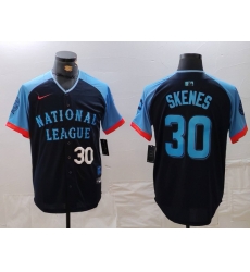 Men National League 30 Paul Skenes Navy 2024 All Star Limited Stitched Baseball Jersey 2 Men National League 30 Paul Skenes Navy 2024 All Star Limited Stitched Baseball Jersey 2