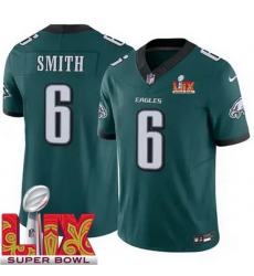 Men Philadelphia Eagles DeVonta Smith #6 Green 2024 2025 Super Bowl LIX F U S E Stitched NFL Jersey Men Philadelphia Eagles DeVonta Smith #6 Green 2024 2025 Super Bowl LIX F U S E Stitched NFL Jersey