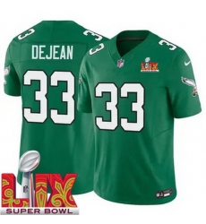 Youth Philadelphia Eagles Cooper DeJean #33 Kelly Green 2024 2025 Super Bowl LIX F U S E Stitched NFL Jersey Youth Philadelphia Eagles Cooper DeJean #33 Kelly Green 2024 2025 Super Bowl LIX F U S E Stitched NFL Jersey