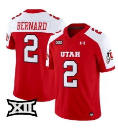 Men Women Youth Utah Utes 2 Micah Bernard Red Alternate 2024 Vapor Limited Jersey All Stitched